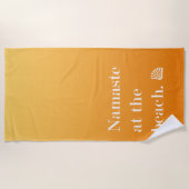 Serviette De Plage Namaste Sur La Plage (Devant)