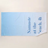 Serviette De Plage Namaste Sur La Plage (Devant)