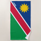 Serviette De Plage Namibie Drapeau splendide patriotique (Devant)