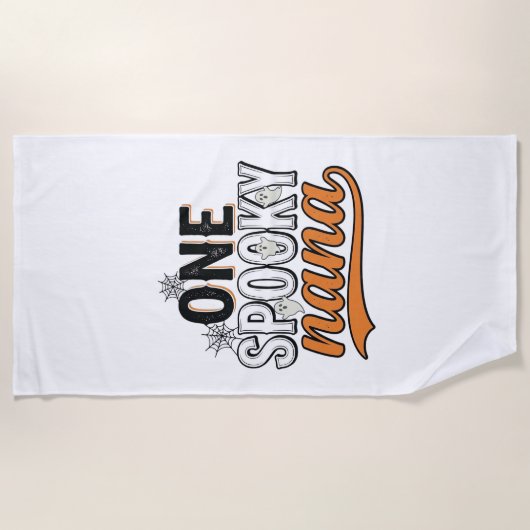Serviette De Plage Nana fantôme Halloween épouvantable Création de T- (Devant)