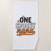Serviette De Plage Nana fantôme Halloween épouvantable Création de T- (Devant)