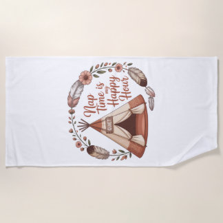 Serviette De Plage Nap Time Is My Happy Hour