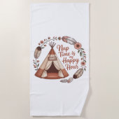 Serviette De Plage Nap Time Is My Happy Hour (Devant)