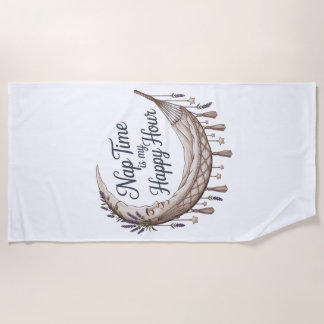 Serviette De Plage Nap Time Is My Happy Hour