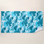 Serviette De Plage Napili Bay Hawaiian Island Pittoresque - Turquoise (Devant)