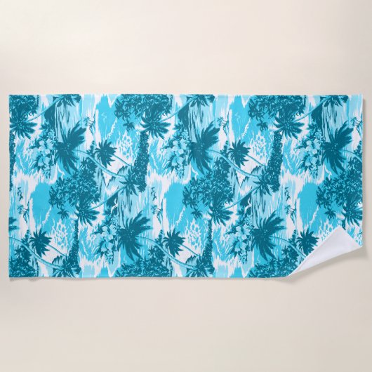 Serviette De Plage Napili Bay Hawaiian Island Pittoresque - Turquoise (Devant)