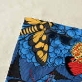 Serviette De Plage Nappes phréatiques bleu hydrangée (En situation)