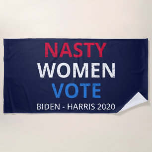 Serviette De Plage Nasty Women Vote I