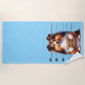 Serviette De Plage Naughty Shetland Sheepdog (Devant)
