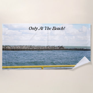 Serviette de plage Nautical Beach View