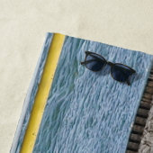 Serviette de plage Nautical Beach View (En situation)