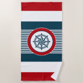 Serviette De Plage Nautical design (Devant)