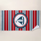 Serviette De Plage Nautical design (Devant)