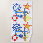 Serviette De Plage Nautique (Devant)