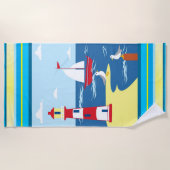 Serviette De Plage Nautique (Devant)