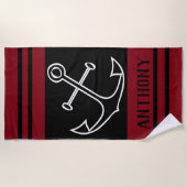Serviette De Plage Nautique (Devant)