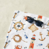 Serviette De Plage Nautique (En situation)