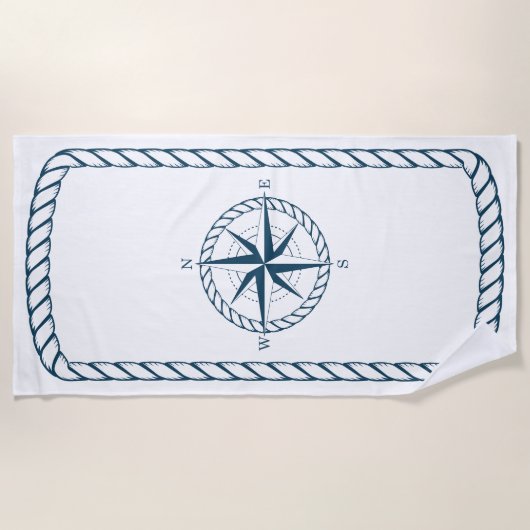 Serviette de plage nautique (Devant)