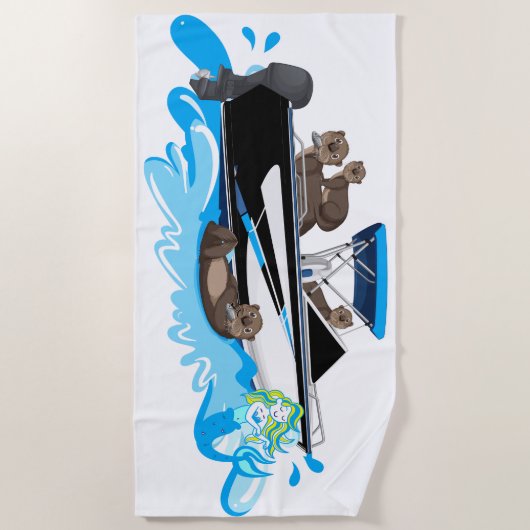 Serviette de plage nautique (Devant)