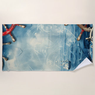 Serviette de plage nautique