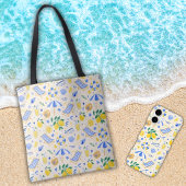 Serviette De Plage Nautique Été Citron Mignon