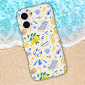 Serviette De Plage Nautique Été Citron Mignon
