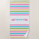 Serviette De Plage Nautique Lumineuse Fun (Devant)