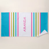 Serviette De Plage Nautique Lumineuse Fun (Devant)