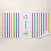 Serviette De Plage Nautique Lumineuse Fun (Devant)