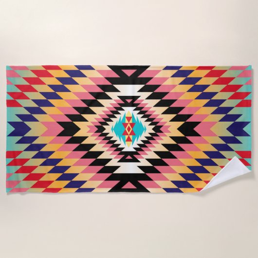 Serviette de plage Navajo Design-7 (Devant)