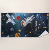 Serviette De Plage Navette d'astronaute spatiale personnalisée (Devant)