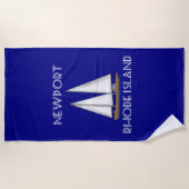 Serviette De Plage Navigation de Newport Île de Rhode (Devant)