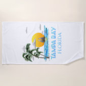 Serviette De Plage Navigation de Tampa Bay la Floride (Devant)