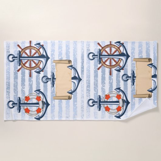 Serviette De Plage Navire (Devant)