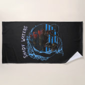 Serviette De Plage Navires vintages de pirates (Devant)