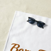 Serviette De Plage Né à Mother Quote Beach Towel (En situation)