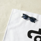 Serviette De Plage Ne me touchez pas (En situation)