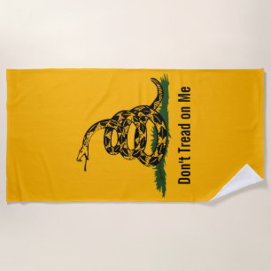 Serviette De Plage Ne pas me taper sur le drapeau de Gadsden