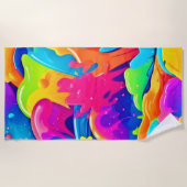 Serviette De Plage Nébuleuse des couleurs (Devant)