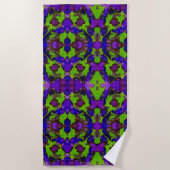 Serviette De Plage Neon Bloomstorm (Devant)