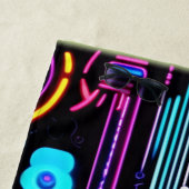 Serviette De Plage Neon Circuitry Dreams (En situation)