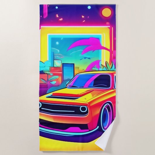 Serviette De Plage Neon Dream (Devant)
