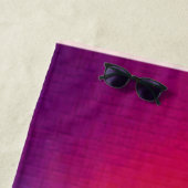 Serviette De Plage Neon Glow Circle Abstract Art (En situation)