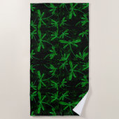 Serviette de plage Neon Green Dragonfly (Devant)
