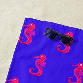 Serviette De Plage Neon Seahorse (En situation)