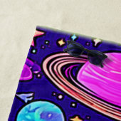 Serviette De Plage Neons Fleurs : Planètes & Étoiles (En situation)
