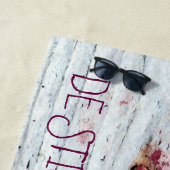 Serviette De Plage Néoplasticisme amusant style d'art en bois personn (En situation)