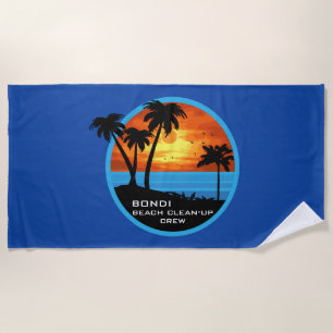 Serviette De Plage Nettoyage de plage - Debout équipage bénévole