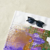 Serviette De Plage New York Skyline - Arc en ciel (En situation)
