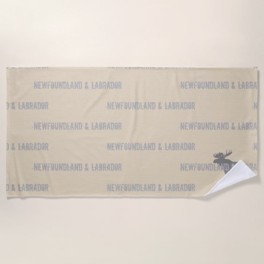 Serviette De Plage Newfoundland & Labrador (Devant)